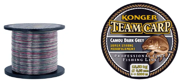 KONGER Team Carp Camou Dark Grey 0.30mm/600m