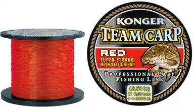 KONGER Team Carp Color Red 0.25mm/600m
