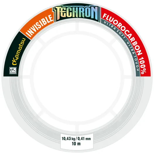 KAMATSU Techron Fluorocarbon 100% Hard Spinning Invisible 0.50mm/10m