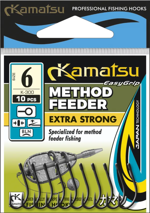 KAMATSU Kamatsu Method Feeder Extra Strong 12 Black Nickel Ringed