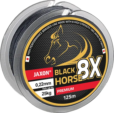 JAXON BLACK HORSE 8X PREMIUM BRAIDED LINE 0,18mm 125m