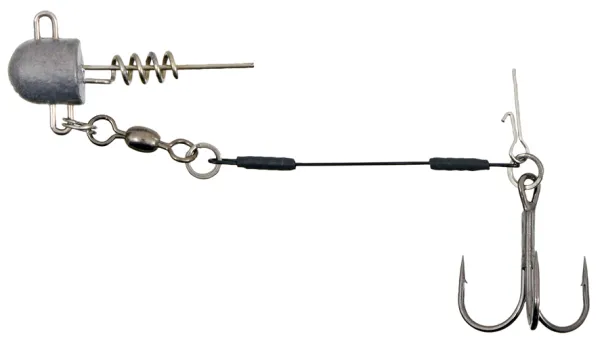 KONGER Swimbait System Single Stinger 1/0 9cm 27kg Weighted 15g Spinning System