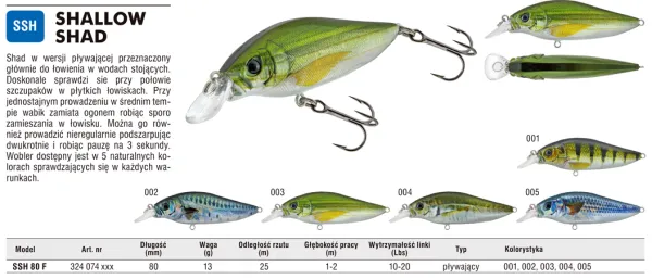 KAMATSU Shallow Shad 80F Shady Shad