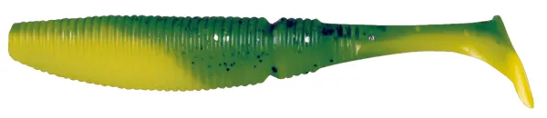 KONGER Power Grub 10cm Green hot lemon