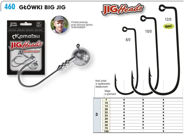 KAMATSU Big Jig Head 10/0 15g