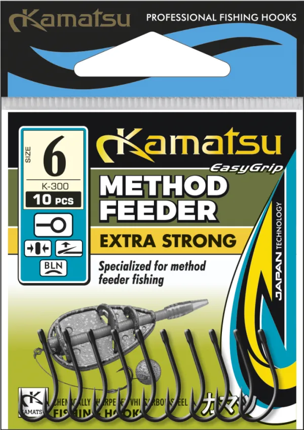 KAMATSU Kamatsu Method Feeder Extra Strong 8 Black Nickel Ringed