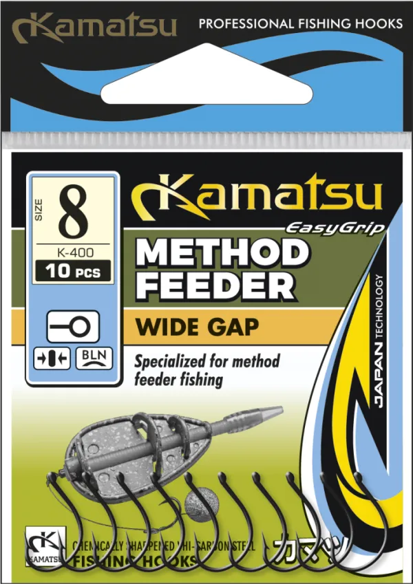 KAMATSU Kamatsu Method Feeder Wide Gap 6 Black Nickel Ringed