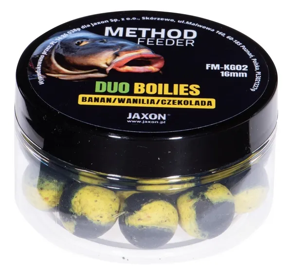 JAXON DUO-BOILIES METHOD FEEDER BANANA/VANILLA/CHOCOLATE 5x40g 16mm