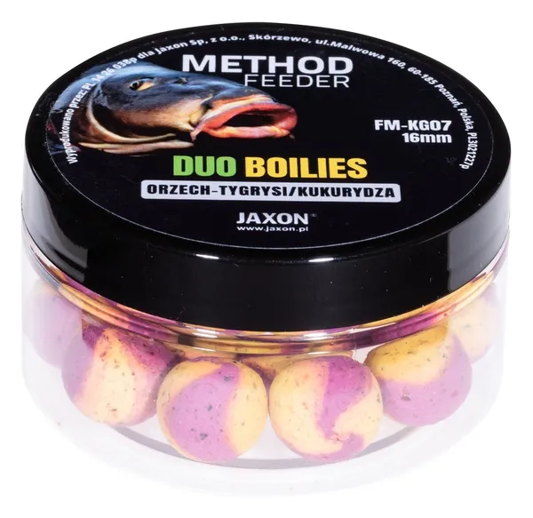 JAXON DUO-BOILIES METHOD FEEDER TIGERNUTS/SWEETCORN 5x40g 16mm