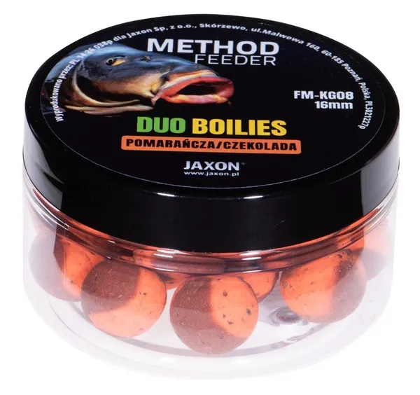 JAXON DUO-BOILIES METHOD FEEDER ORANGE/CHOCOLATE 5x40g 16mm