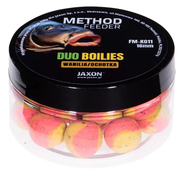 JAXON DUO-BOILIES METHOD FEEDER VANILLA/BLOODWORM 5x40g 16mm