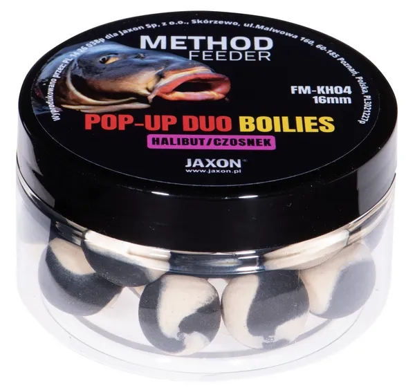 JAXON POP-UP DUO-BOILIES METHOD FEEDER HALIBUT/GARLIC 40g 16mm